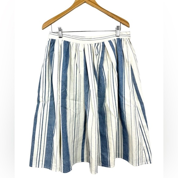 Anthropologie Eri + Ali About Town Striped Skirt Size XL NWT - Picture 2 of 11